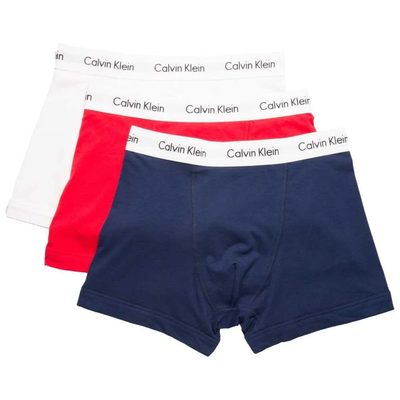 CALVIN 3件組 Klein 四角褲 透氣 舒適 男內褲 平口褲 正品歐洲代購 [136833873]