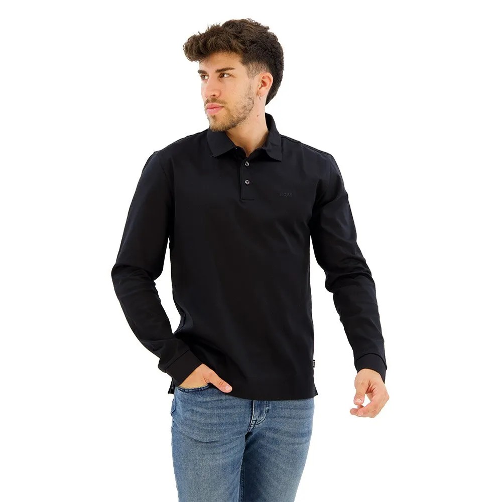 BOSS Pado Long Sleeve POLO衫 透氣 舒適 有領 休閒 正品歐洲代購 [138382549]