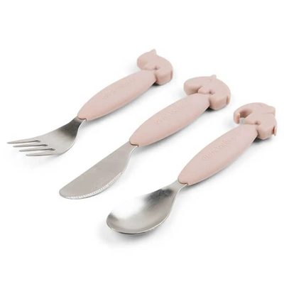 DONE BY DEER Deer Easy Grip Friends Cutlery Set 餐具組 防滑 正品代購