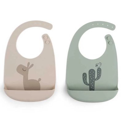 DONE BY DEER Deer Silicone 2 Pack Lalee 圍兜口水巾 正品代購