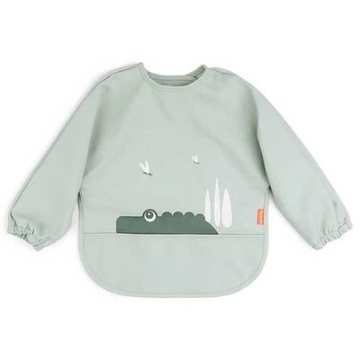 DONE BY DEER Deer Sleeved Pocket Croco 圍兜口水巾 正品代購