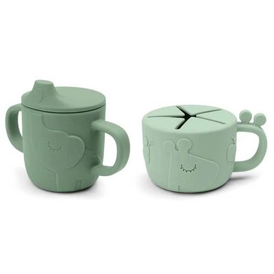 DONE BY DEER Friends Spout Snack Set Deer Cup 餐盤組 正品代購