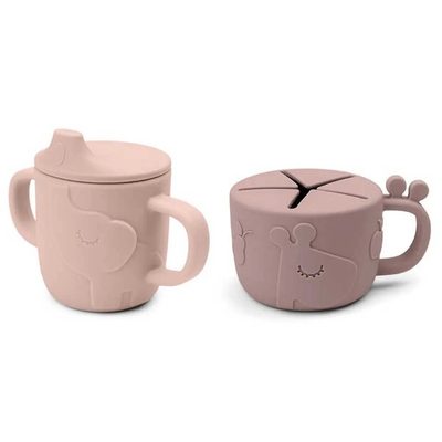 DONE BY DEER Friends Spout Snack Set Deer Cup 餐盤組 正品代購