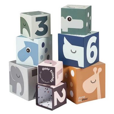 DONE BY DEER Friends Stacking Cubes Deer 益智玩具 正品代購