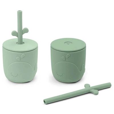 DONE BY DEER Deer Straw 2 Pack Wally Cup 餐盤組 正品代購