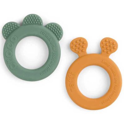 DONE BY DEER Deer Friends Teether 安撫奶嘴固齒器 2件組 正品代購