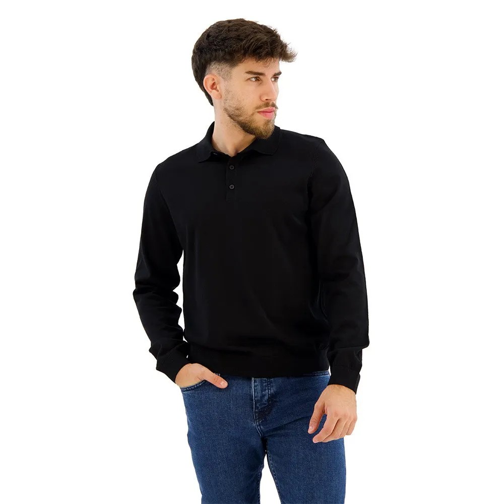 BOSS Lancione Long Sleeve POLO衫 羊毛 長袖 正品歐洲代購 [139183343]