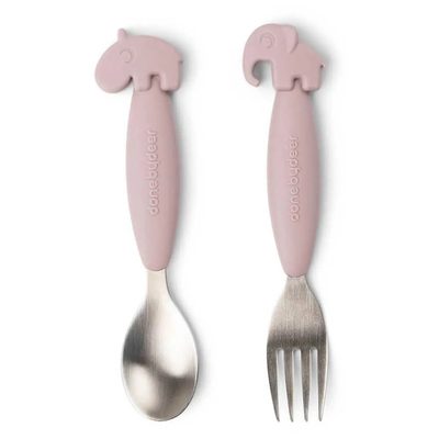 DONE BY DEER Friends Easy Grip Fork Set Deer Spoon 餐具組 正品代購