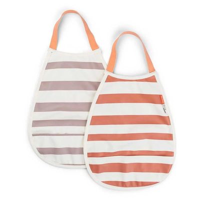 DONE BY DEER Deer Pull Over 2 Pack Stripes 圍兜口水巾 正品代購