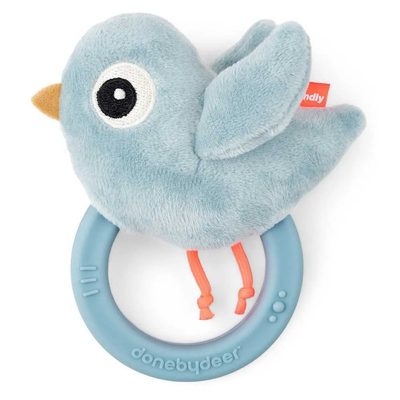 DONE BY DEER Deer Sensory Rattle W Teether Birdee 益智玩具 正品代購