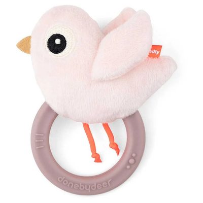 DONE BY DEER Deer Sensory Rattle W Teether Birdee 益智玩具 正品代購