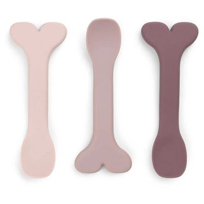 DONE BY DEER Deer Silicone Baby Spoon 3 Pack Wally 餐具組 防滑 正品代購
