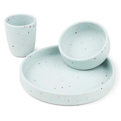 DONE BY DEER Deer Silicone Dinner Set Confetti 餐盤組 正品代購