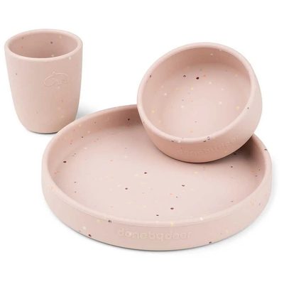 DONE BY DEER Deer Silicone Dinner Set Confetti 餐盤組 正品代購