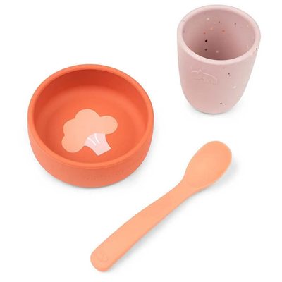 DONE BY DEER Deer Silicone First Meal Set 餐盤組 正品代購