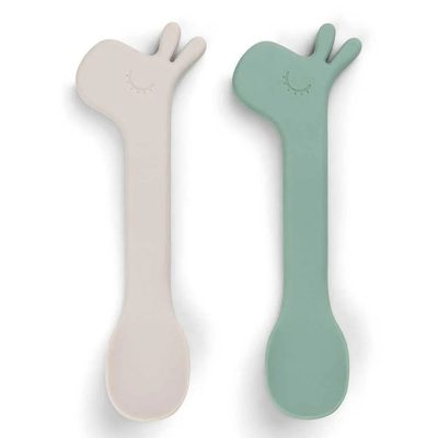DONE BY DEER Deer Silicone Spoon 2 Pack Lalee 餐具組 正品代購