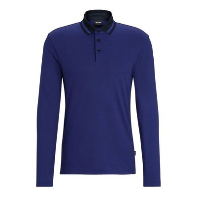 BOSS Pleins Long Sleeve POLO衫 雙色調 長袖 正品歐洲代購 [139968034]
