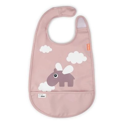 DONE BY DEER Deer W Velcro Happy Clouds 圍兜口水巾 正品代購