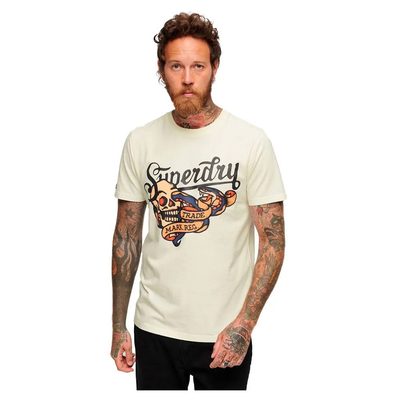 SUPERDRY Tattoo Script Graphi T恤 耐磨 美式復古 正品歐洲代購 [140140992]