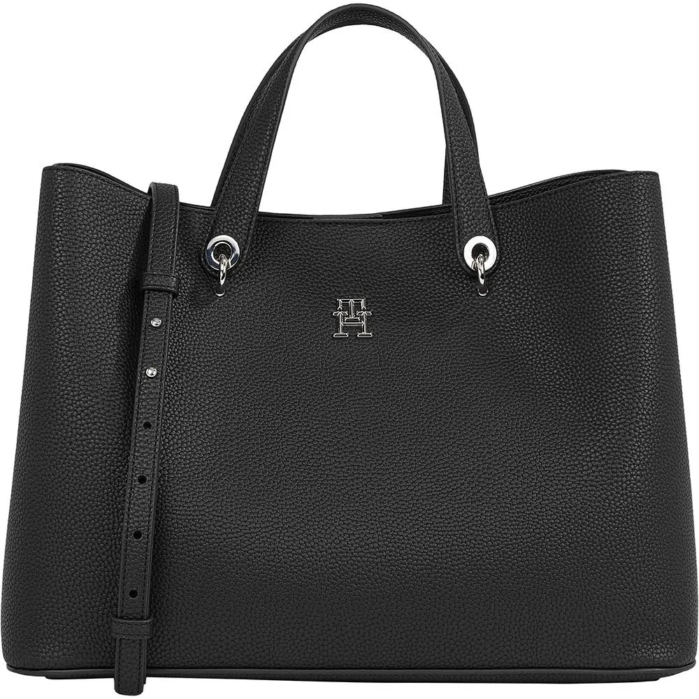 TOMMY HILFIGER Emblem Satchel Bag 舒適 經典 正品歐洲代購 [140281962]