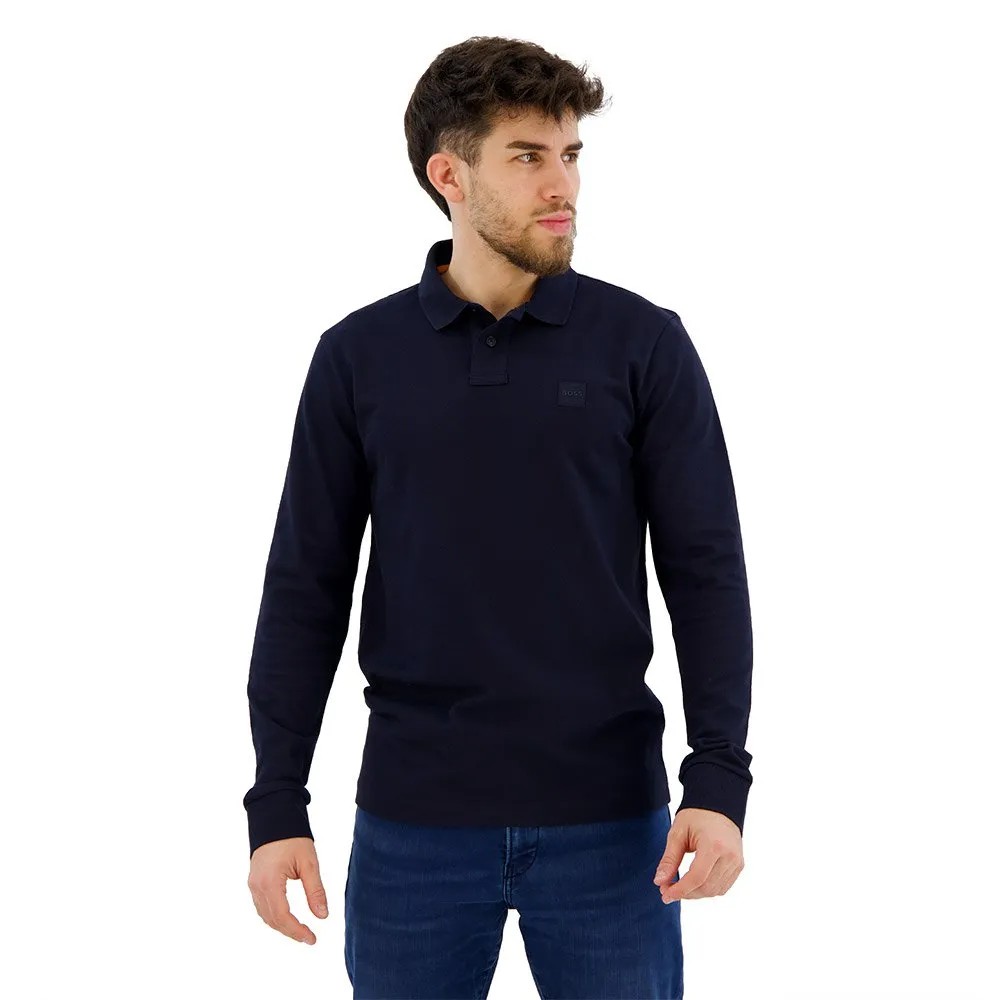 BOSS Passerby Long Sleeve POLO衫 修身彈性 舒適透氣 正品歐洲代購 [140437544]
