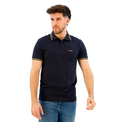 BOSS Short Sleeve POLO衫 合身剪裁 彈性棉質 有領 休閒 正品歐洲代購 [140533955]