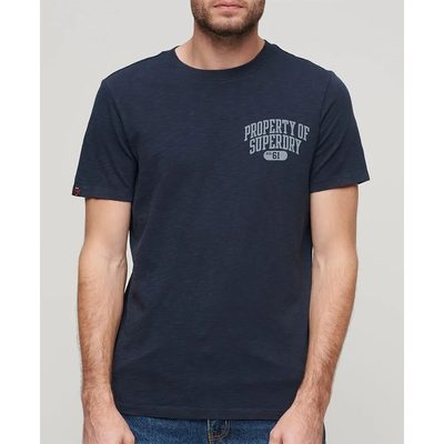 SUPERDRY Athletic College Gra T恤 耐磨 棉質 寬鬆 正品歐洲代購 [140587827]