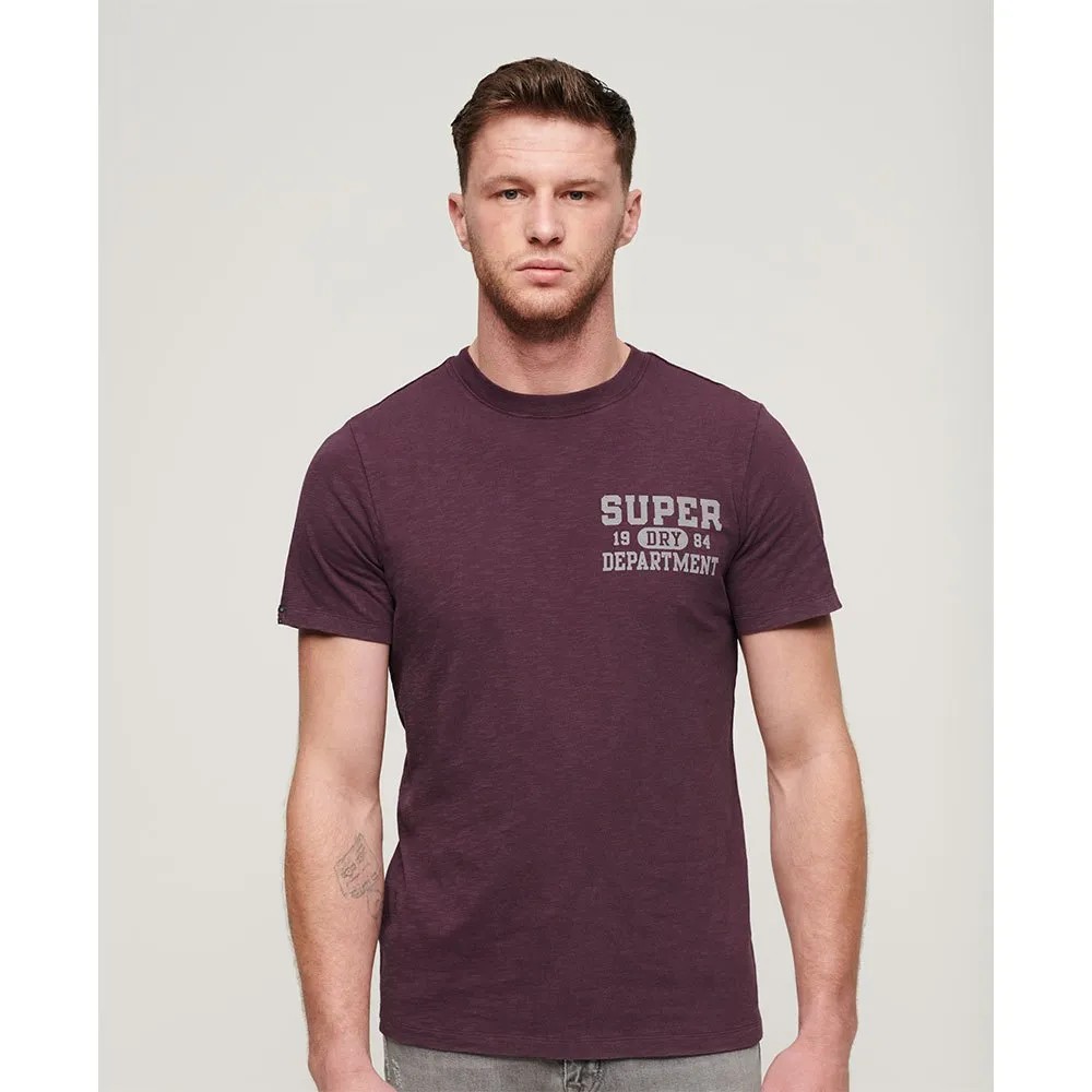 SUPERDRY Athletic College Gra T恤 耐磨 棉質 寬鬆 正品歐洲代購 [140587828]