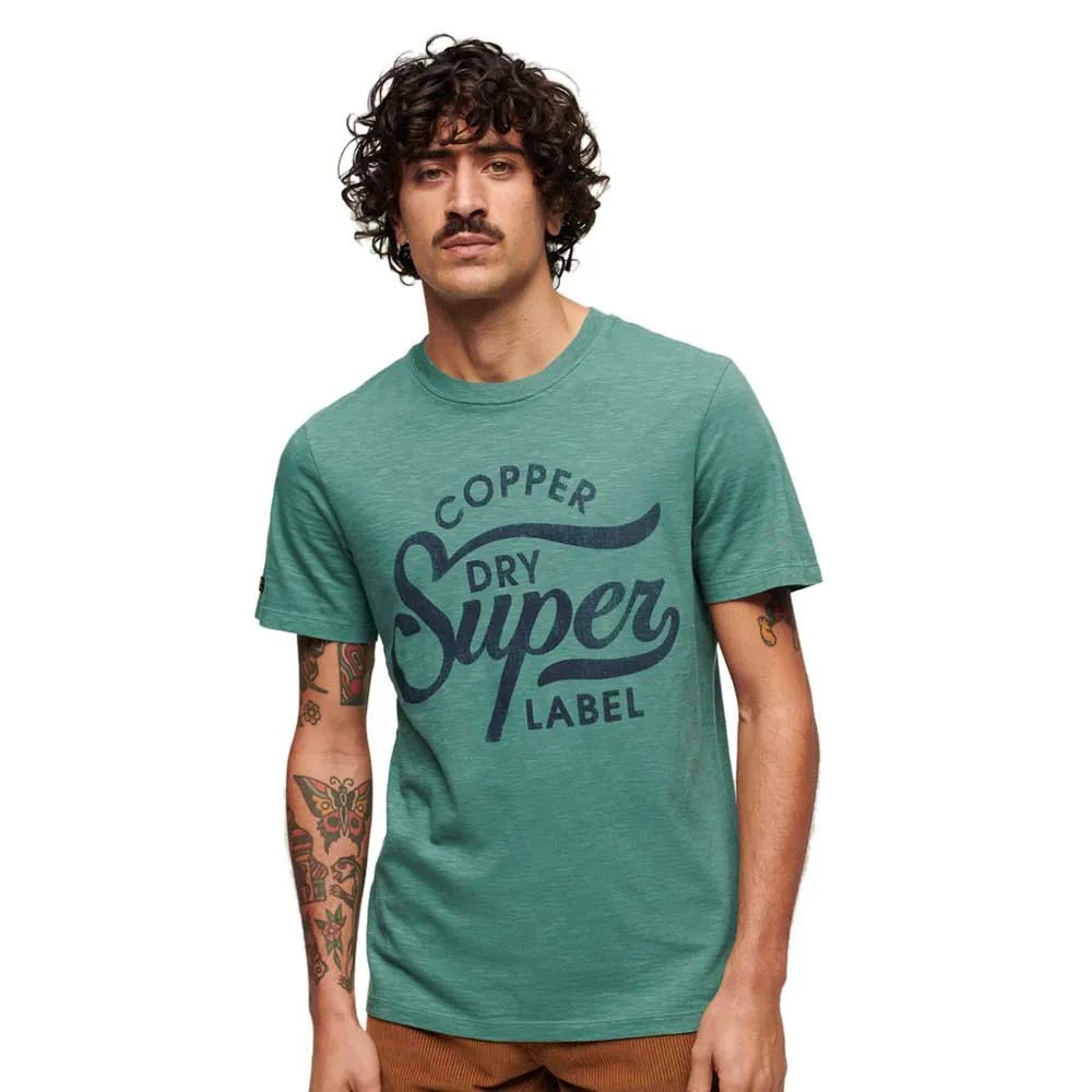 SUPERDRY Copper Label Script T恤 復古 寬鬆 正品歐洲代購 [140587942]