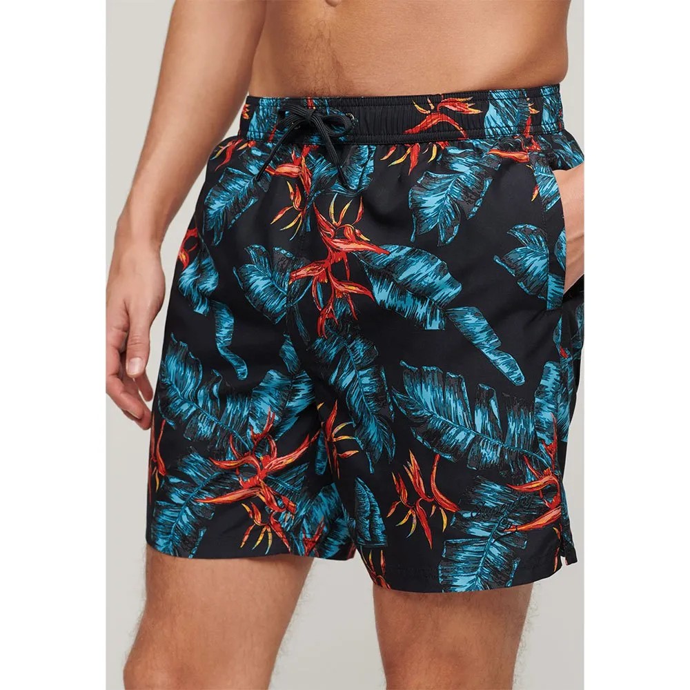 SUPERDRY Hawaiian Print 17 Sw 短褲 寬鬆版型 正品歐洲代購 [140588247]