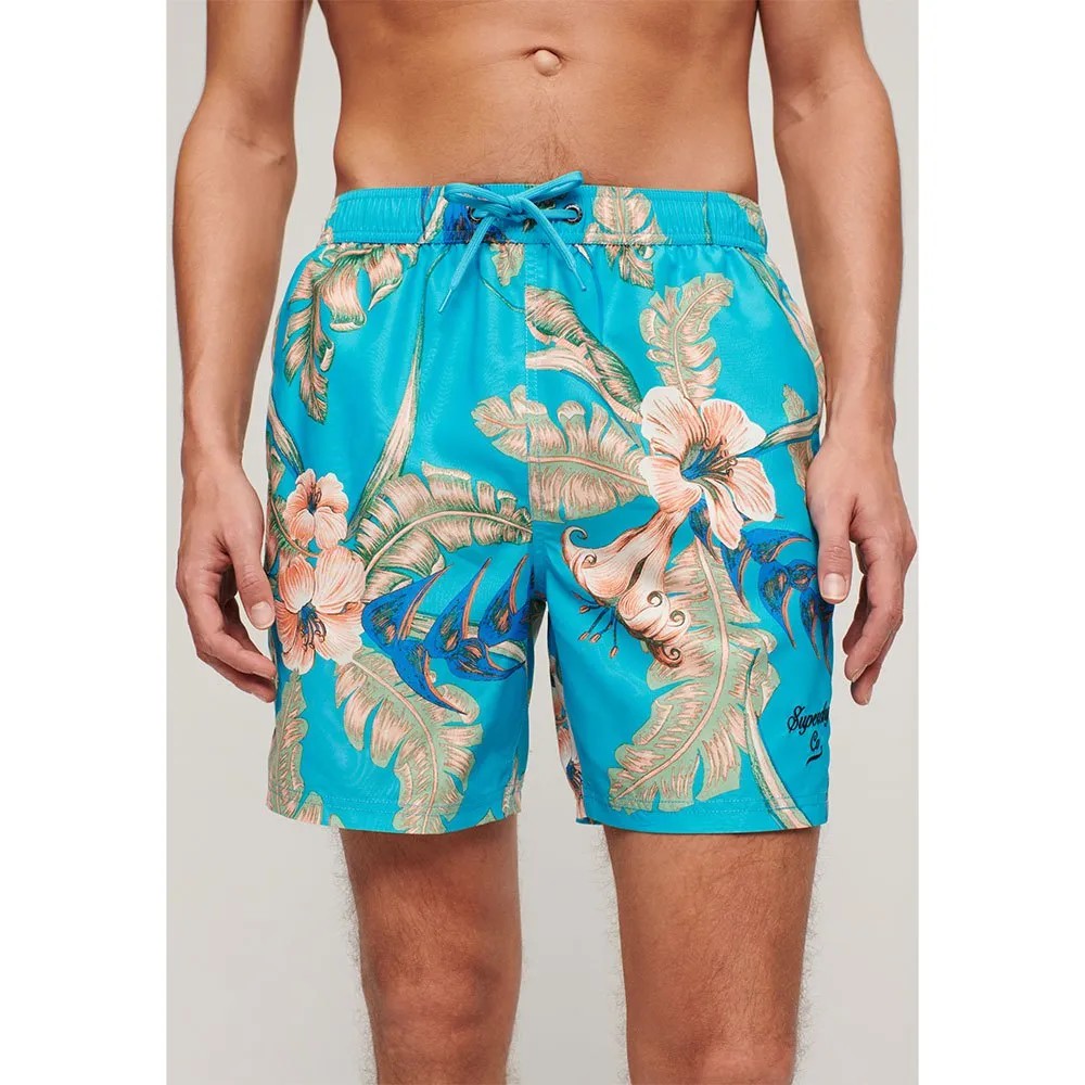SUPERDRY Hawaiian Print 17 Sw 短褲 夏威夷印花 正品歐洲代購 [140588249]