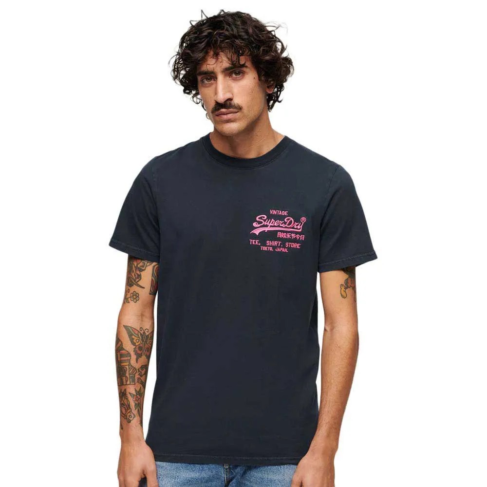 SUPERDRY Neon Vl Short Sleeve T恤 舒適 寬鬆版型 正品歐洲代購 [140588406]