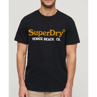 SUPERDRY Venue Duo Logo Short T恤 棉質 寬鬆版型 正品歐洲代購 [140588869]