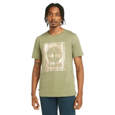 TIMBERLAND Stack Logo Camo Short Sleeve T Shirt T恤 正品代購