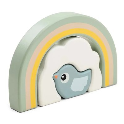 DONE BY DEER Deer Birdee Stackable Rainbow 嬰兒玩具 正品代購