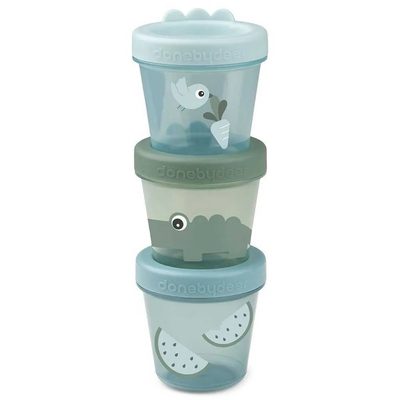DONE BY DEER Deer Food Port Containers 3 Pack Croco 保鮮盒與便當盒 正品代購