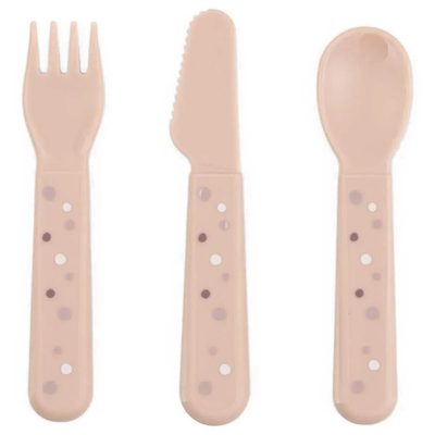 DONE BY DEER Deer Happy Dots Cuberteria 餐具組 正品代購