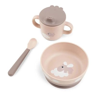 DONE BY DEER Deer Vejilla First Meal Happy Clouds 餐盤組 正品代購