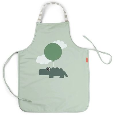 DONE BY DEER Deer Waterproof Apron Children Happy Clouds 圍兜口水巾 正品代購