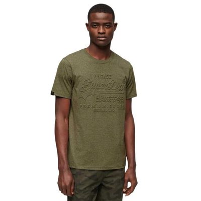 SUPERDRY Embossed Vl Graphic T恤 透氣 寬鬆版型 正品歐洲代購 [141110347]