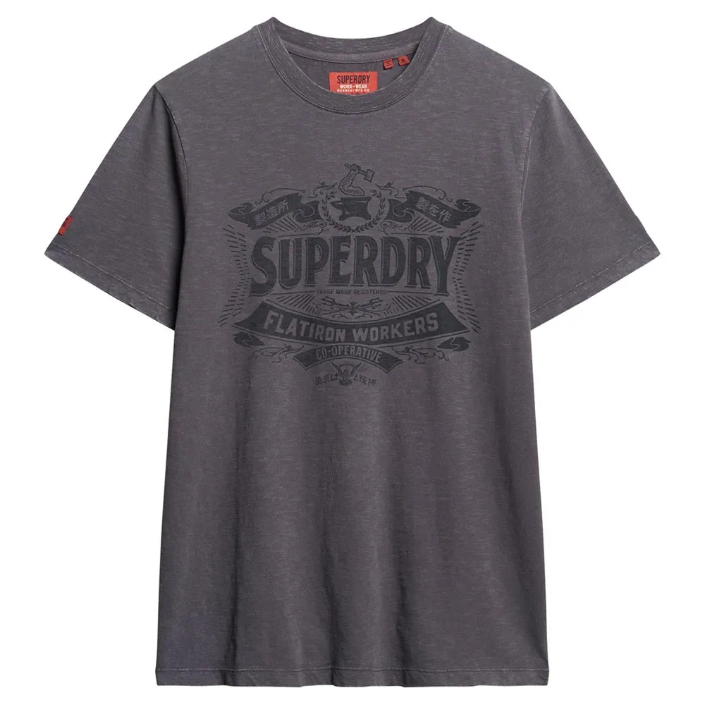 SUPERDRY Workwear Script Grap T恤 復古圖案 正品歐洲代購 [141111119]