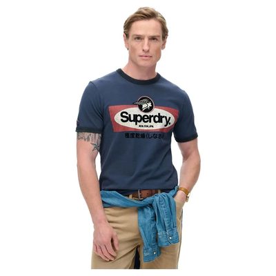 SUPERDRY Cl Ringer Workwear S T恤 復古 寬鬆 正品歐洲代購 [141197914]
