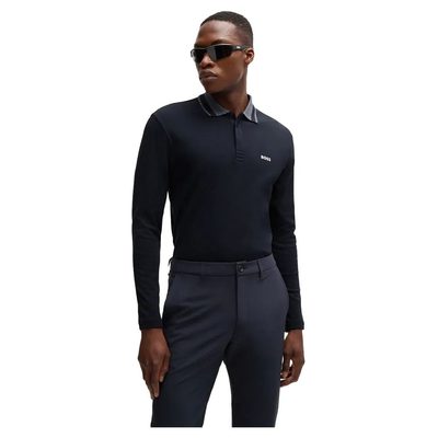 BOSS Plisy Long Sleeve POLO衫 舒適 合身 有領 休閒 正品歐洲代購 [141243229]