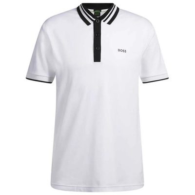 BOSS Paule Tape Short Sle POLO衫 合身版型 棉質面料 正品歐洲代購 [141391639]