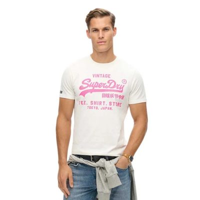 SUPERDRY Neon Vl Graphic Shor T恤 寬鬆版型 正品歐洲代購 [141483852]