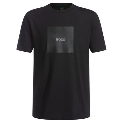 BOSS Logo Rib Short Sleev T恤 透氣 舒適 經典 男款 正品歐洲代購 [141546015]
