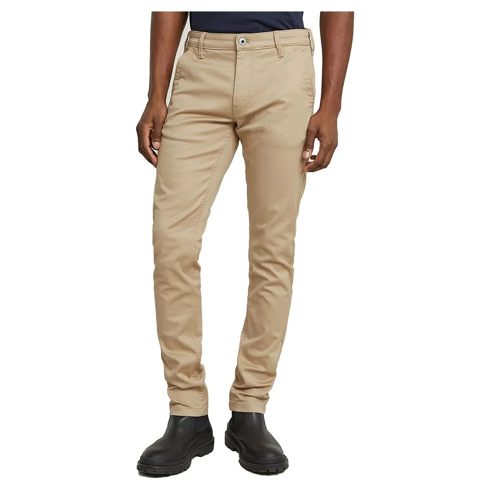G-STAR RAW Star Skinny Chino 長褲 修身彈力 舒適卡其 正品歐洲代購 [141549655]