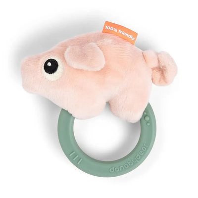 DONE BY DEER Deer Sensory Teether Pigee Rattle 益智玩具 正品代購