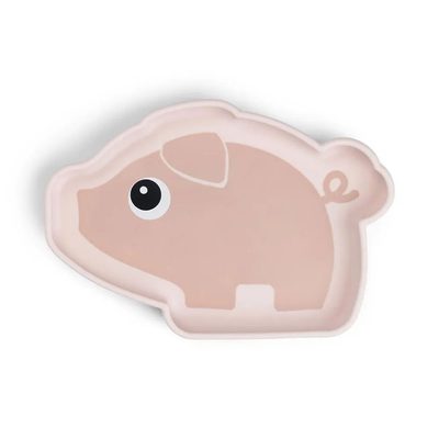 DONE BY DEER Deer Silicone Stick Stay Pigee Plate 餐盤組 正品代購