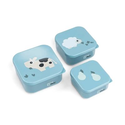 DONE BY DEER Deer Snack Tiny Farm Lunch Box 保鮮盒與便當盒 3件組 正品代購